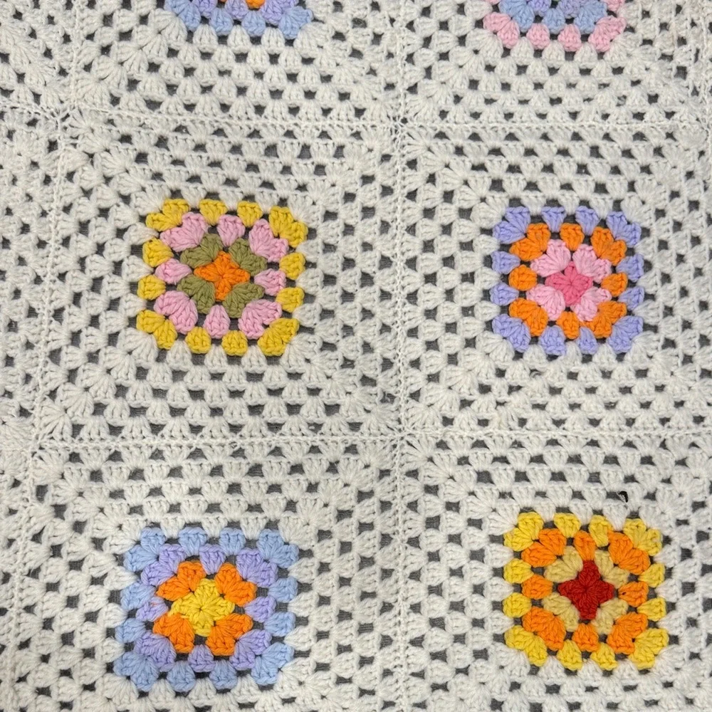 Handmade Flower Crochet Blanket